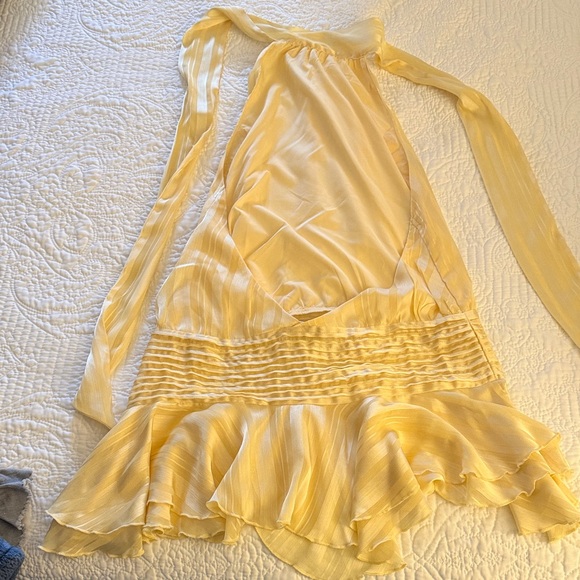 Peppermayo Willow Chiffon Mini Dress - Yellow - Picture 4 of 6